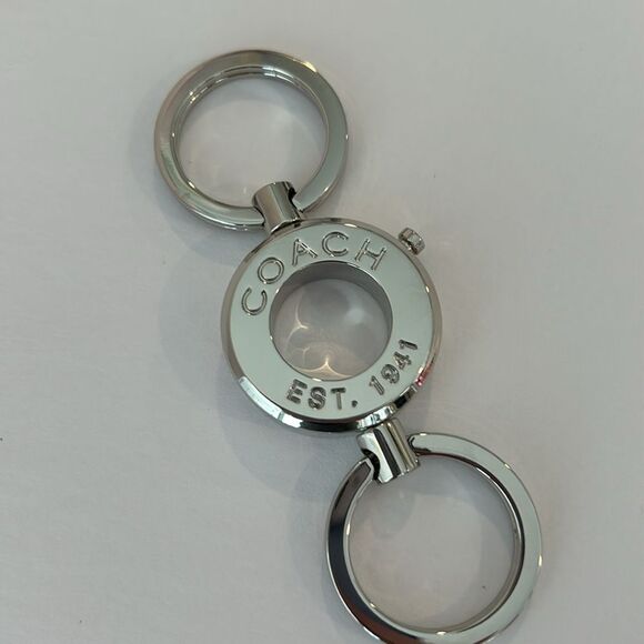 NWOT COACH Vintage Silver Valet Keychain
Fol Purse Charm - Detachable - Picture 2 of 6